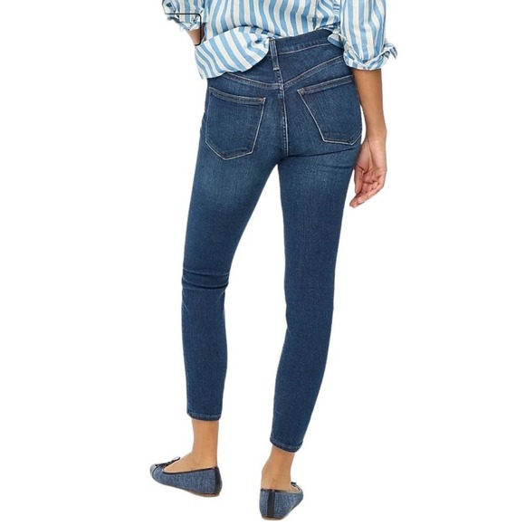 J.Crew Factory 9" Mid-Rise Skinny Jean Signature Stretch Sz 32 - Picture 2 of 9